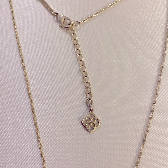 Kendra Scott crystal drop silver tone necklace - Picture 3 of 5